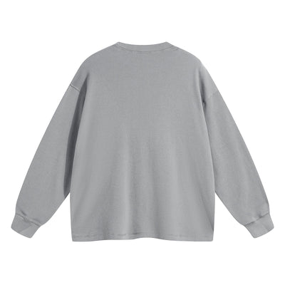 Women's Heavyweight Waffle-knit Sweatshirt-INNBLAC