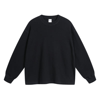 Heavyweight Waffle-knit Sweatshirt