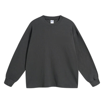 Women's Heavyweight Waffle-knit Sweatshirt-INNBLAC