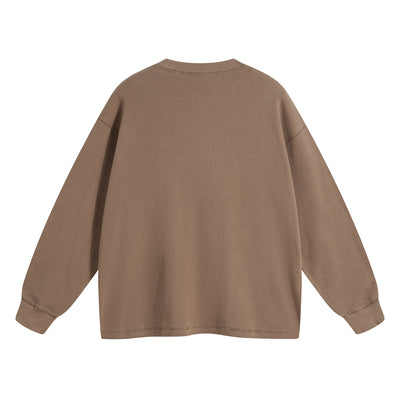 Women's Heavyweight Waffle-knit Sweatshirt-INNBLAC