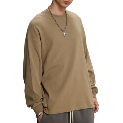 Heavyweight Waffle-knit Sweatshirt