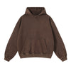 Women's Heavyweight Washed Kangaroo Pocket Hoodie-INNBLAC