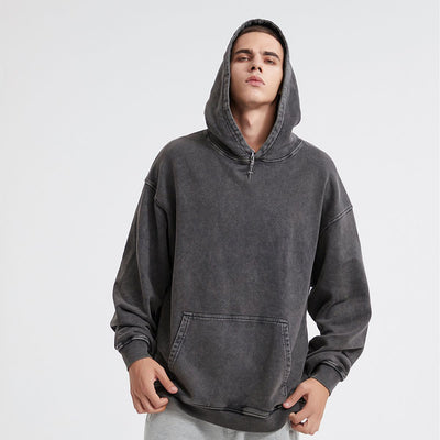 Heavyweight Washed Kangaroo Pocket Hoodie