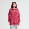 Women's Heavyweight Washed Kangaroo Pocket Hoodie-INNBLAC