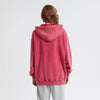 Women's Heavyweight Washed Kangaroo Pocket Hoodie-INNBLAC