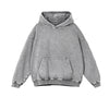 Women's Heavyweight Washed Kangaroo Pocket Hoodie-INNBLAC