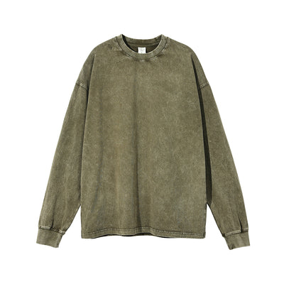 Stone Wash Loose Fit Sweatshirt