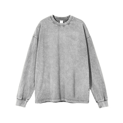 Stone Wash Loose Fit Sweatshirt