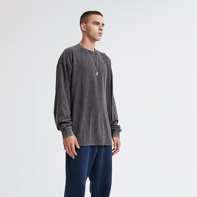 Stone Wash Loose Fit Sweatshirt