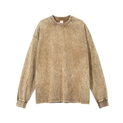 Stone Wash Loose Fit Sweatshirt
