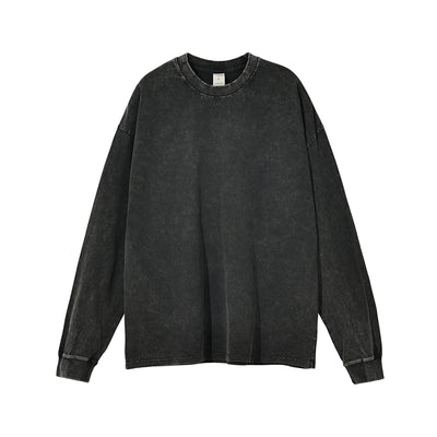 Stone Wash Loose Fit Sweatshirt