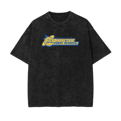 His Mercies Christian Y2K Graphic Tee-INNBLAC