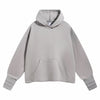Raw Hem Thumb Holes Hoodie