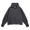 Raw Hem Thumb Holes Hoodie