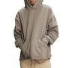 Raw Hem Thumb Holes Hoodie