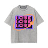 Love Love Love Y2K Valentines Graphic Tee-INNBLAC