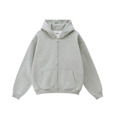 Oversized Full Zip Hoodie-INNBLAC Fashion Apparel