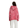 Women's Acid Washed Ripped Hoodie-INNBLAC