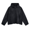 Women's Acid Washed Ripped Hoodie-INNBLAC