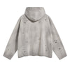Women's Acid Washed Ripped Hoodie-INNBLAC