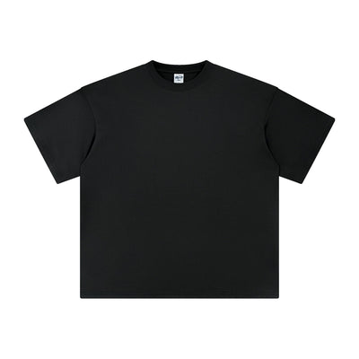 Women's Plain Lightweight Basic Tee 5.6oz-INNBLAC