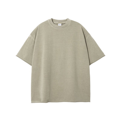 Women's Raw Edge Hem Vintage T Shirt 8oz-INNBLAC