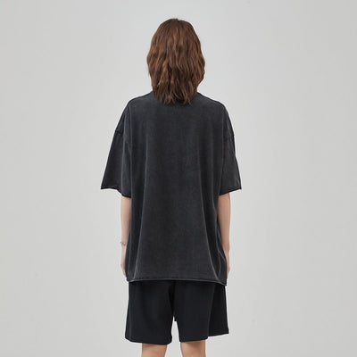 Women's Raw Edge Hem Vintage T Shirt 8oz-INNBLAC