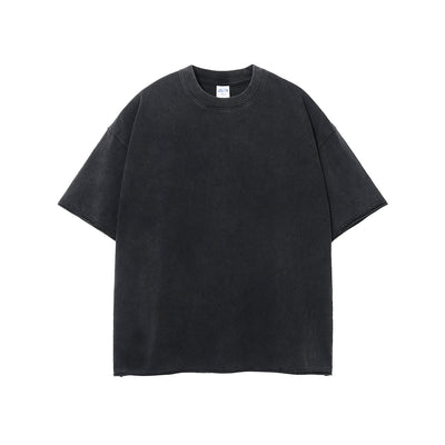 Raw Edge Hem Vintage T Shirt 8oz-INNBLAC