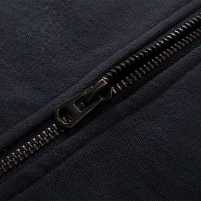 Women's Ripped Double Slider Zip Hoodie-INNBLAC
