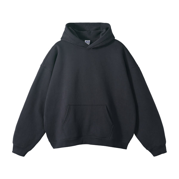 Oversized Plush Lining Plain Hoodie