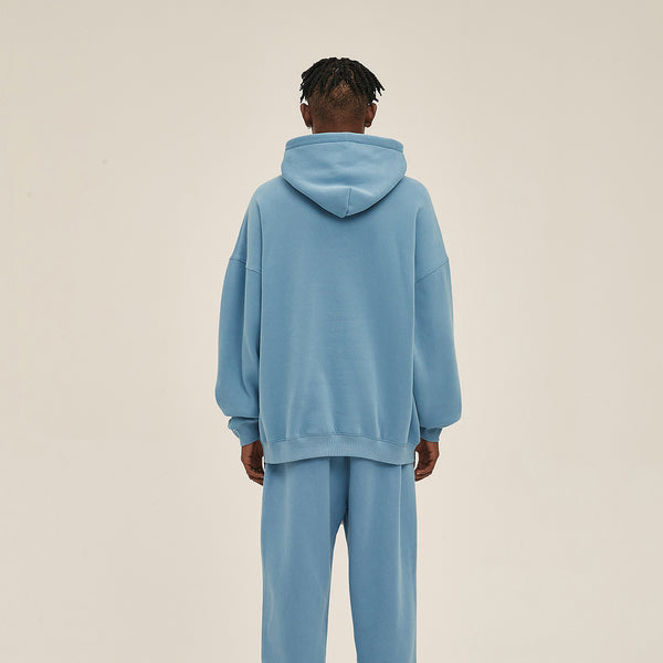 Oversized Plush Lining Plain Hoodie