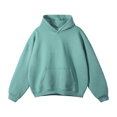 Oversized Plush Lining Plain Hoodie