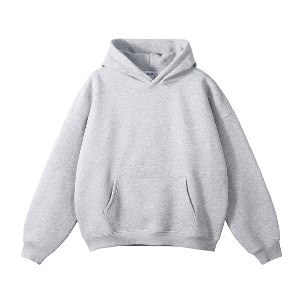 Oversized Plush Lining Plain Hoodie