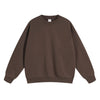 Women's Solid Color French Terry Sweatshirt-INNBLAC