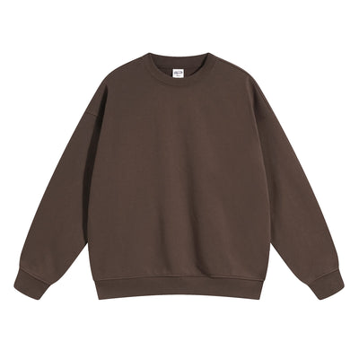 Women's Solid Color French Terry Sweatshirt-INNBLAC