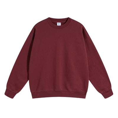 Women's Solid Color French Terry Sweatshirt-INNBLAC