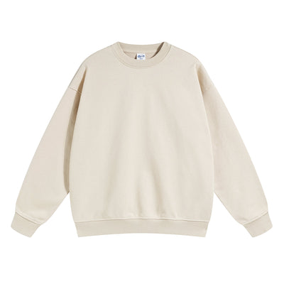 Women's Solid Color French Terry Sweatshirt-INNBLAC