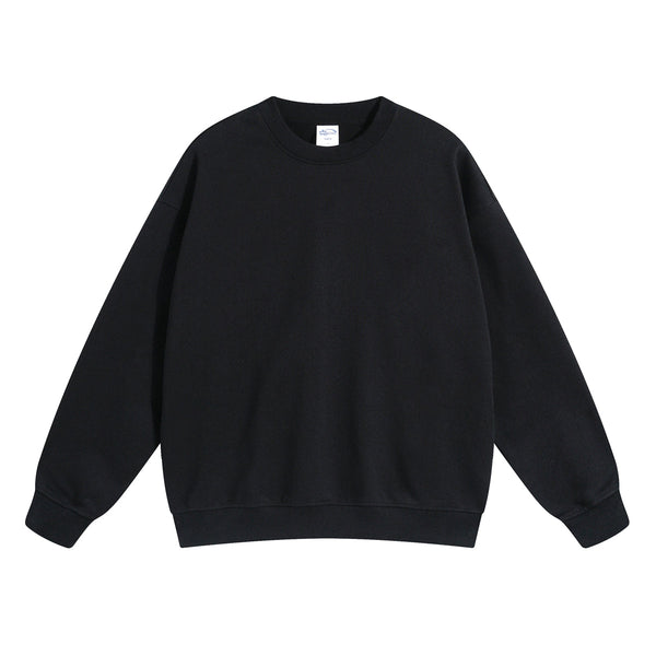 Women's Solid Color French Terry Sweatshirt-INNBLAC