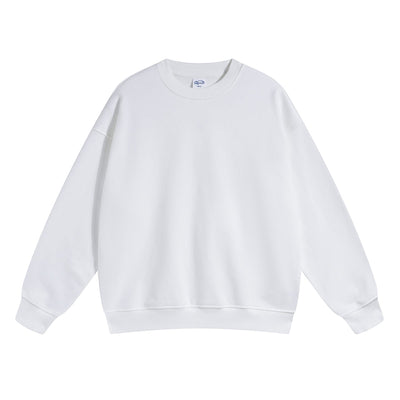 Women's Solid Color French Terry Sweatshirt-INNBLAC