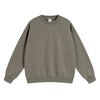 Women's Solid Color French Terry Sweatshirt-INNBLAC