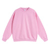 Women's Solid Color French Terry Sweatshirt-INNBLAC