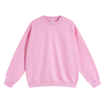 Women's Solid Color French Terry Sweatshirt-INNBLAC
