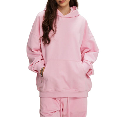 Women's Solid Color Heavyweight Hoodie-INNBLAC