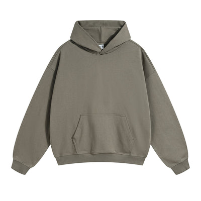 Women's Solid Color Heavyweight Hoodie-INNBLAC