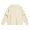 Women's Solid Color Mock Two Piece Sweatshirt-INNBLAC