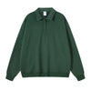 Solid Color Polo Sweatshirt