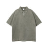 Stone Wash Heavy Collar T Shirt 7.5oz-INNBLAC