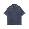 Stone Wash Heavy Collar T Shirt 7.5oz-INNBLAC