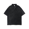 Stone Wash Heavy Collar T Shirt 7.5oz-INNBLAC