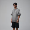 Stone Wash Faded Distressed Tee 7.5oz-INNBLAC